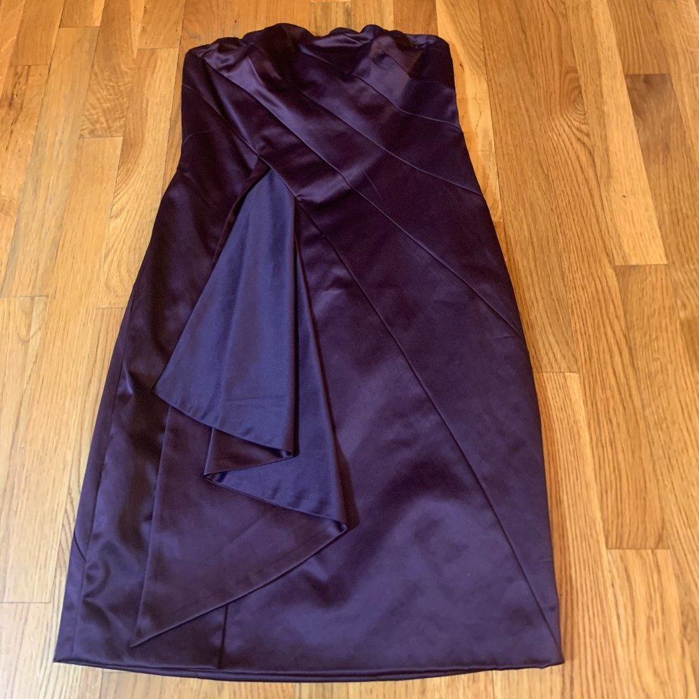 Strapless Satin Cocktail Dress - The Limited